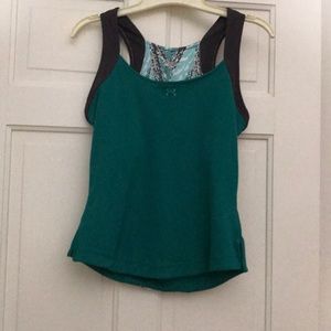 Under Armour tank top. Teal in color. Size medium
